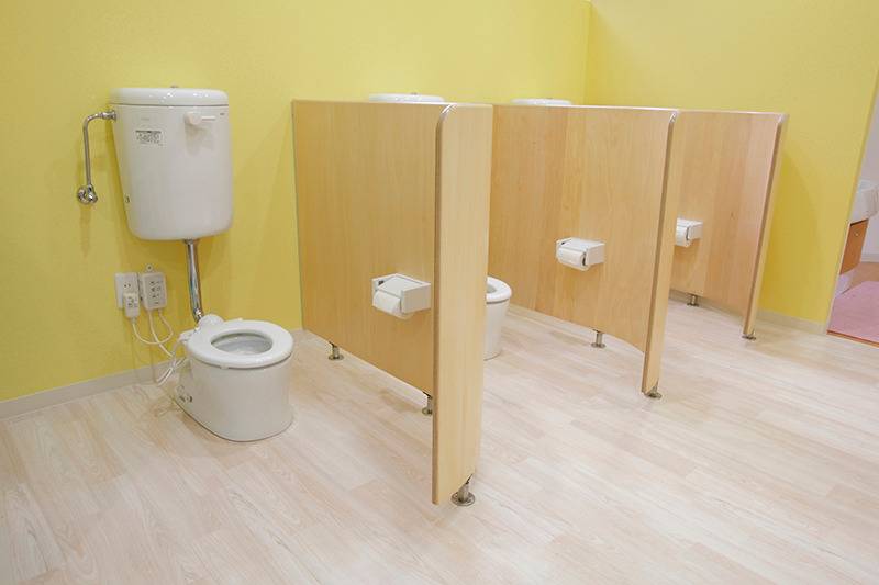 清潔で開放的なトイレ