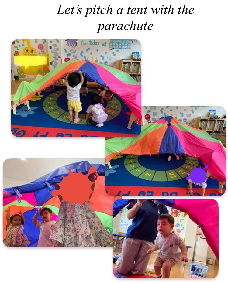 Pitching the Parchute Tent ☆ Small Kids