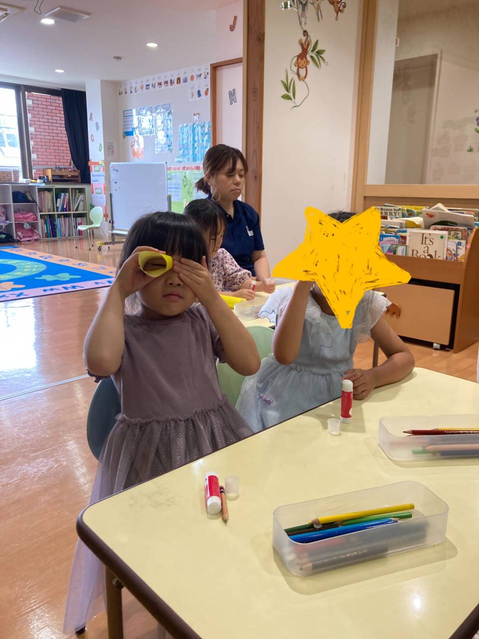 Getting ready for Star Festival! (七夕に向けて!) ☆ Kindy 3 (年長クラス)