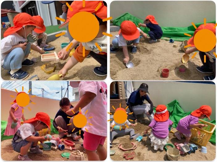 Let's play in the sand! ☆ Small Kids