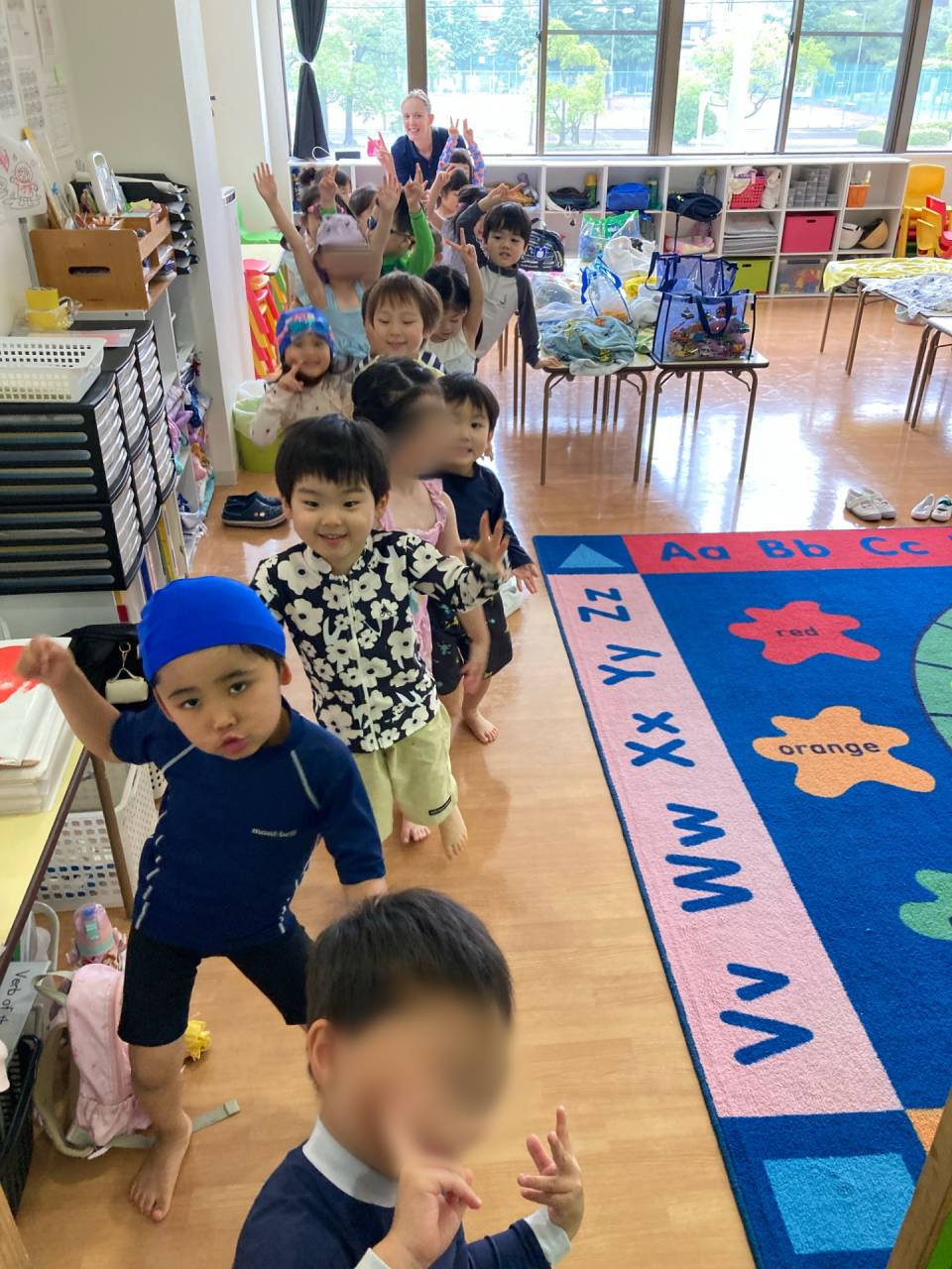 Cool by the Pool! (今年初の水遊び)★Kindy 2(年中クラス)