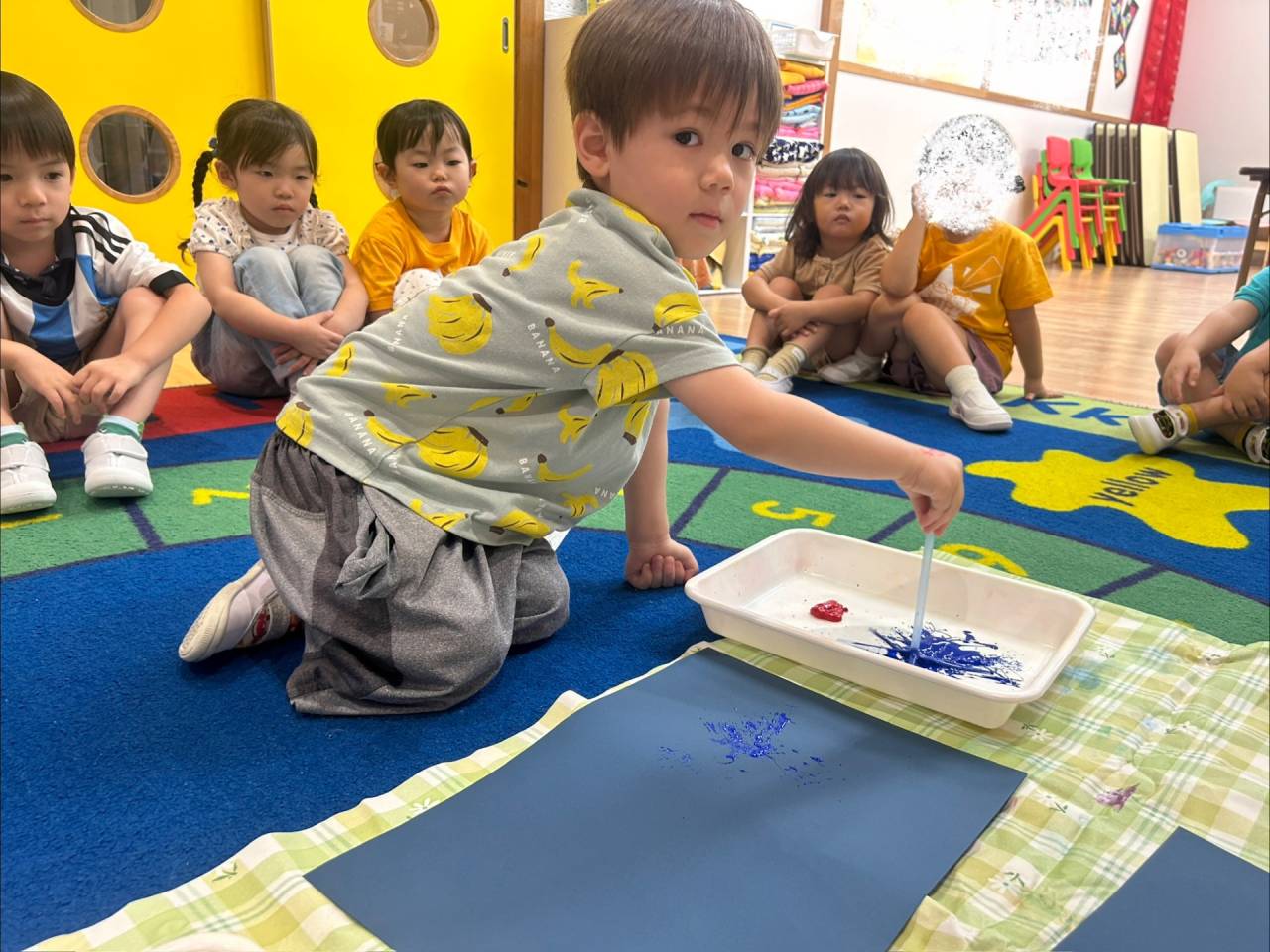 3, 2, 1… Boom! Our Fireworks Craft (花火の工作を作ったよ!) ⭐︎ Kindy 1(年少クラス)